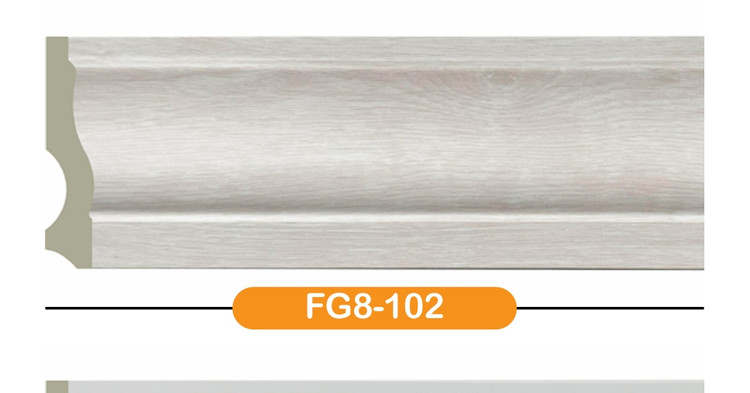 قرنیز FG9پایین دیوار. پلی استایرن بهینا PVC