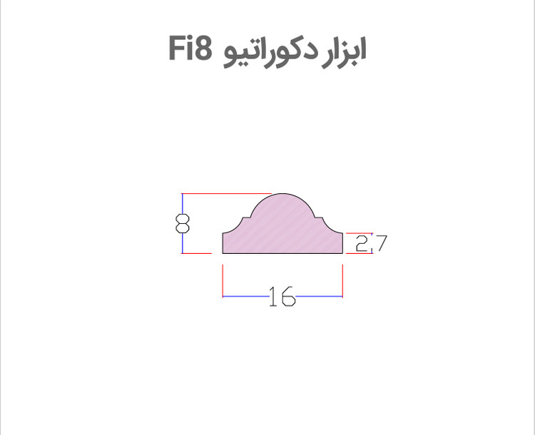 قرنیز FI8 قاب بندی. دیوار پلی استایرن بهینا